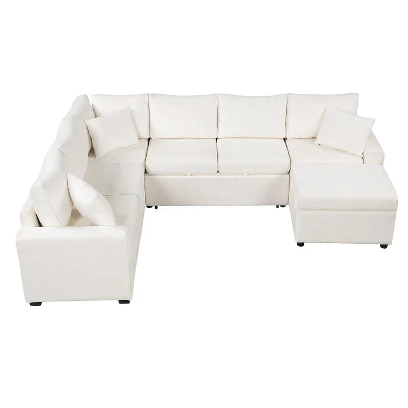 Sectional Sofa Pull-out Sofa Bed Sleeper - image 6