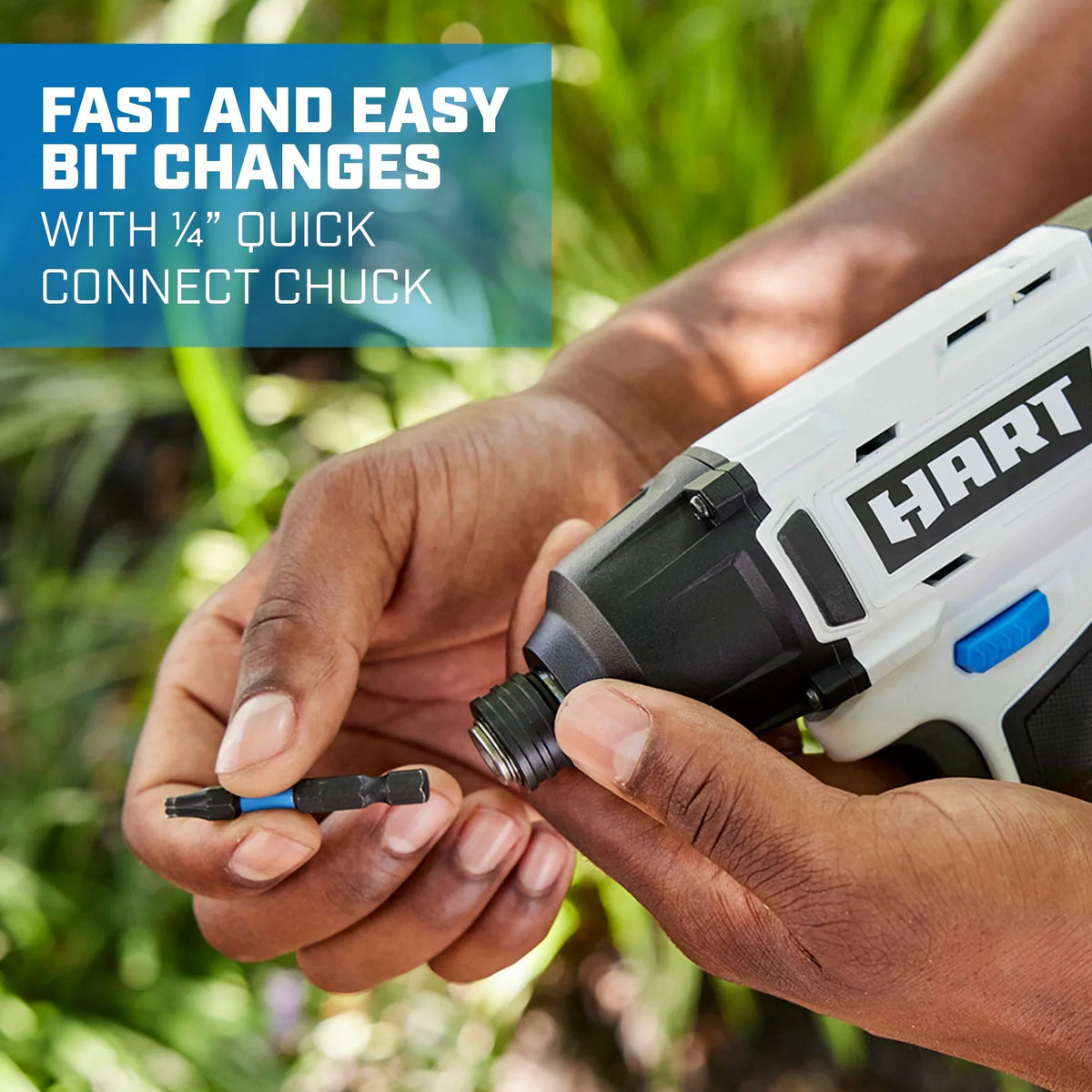 HART 20-Volt Cordless 1/4" Hex Chuck Impact Driver Kit, (2) 1.5Ah Lithium-Ion Batteries, Gen 2 - image 6