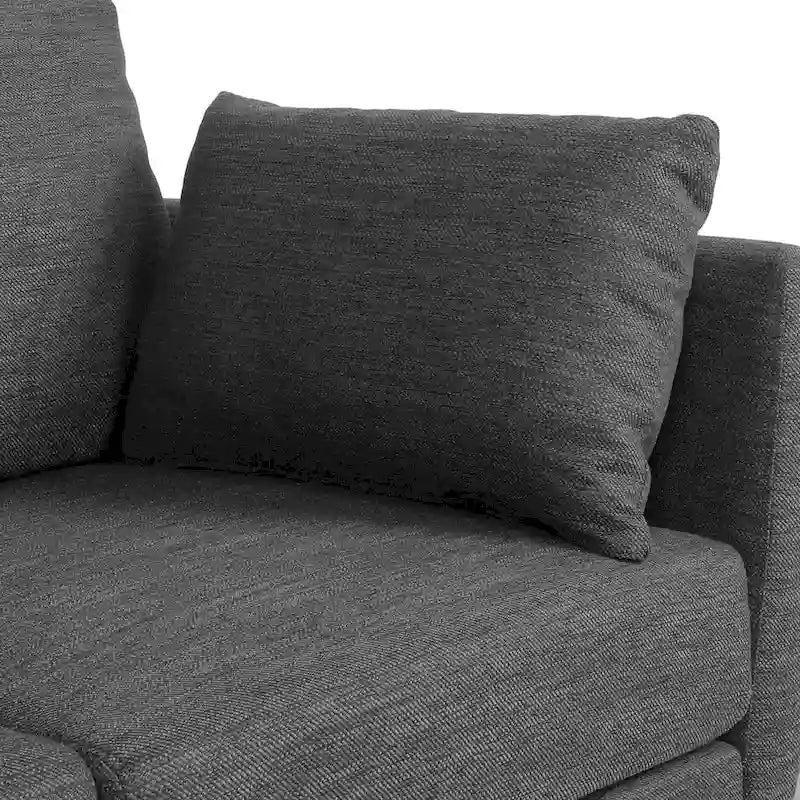 Contemporary 76.5-Inch 3-Seater Sofa with Birchwood Legs and Cushions - image 30