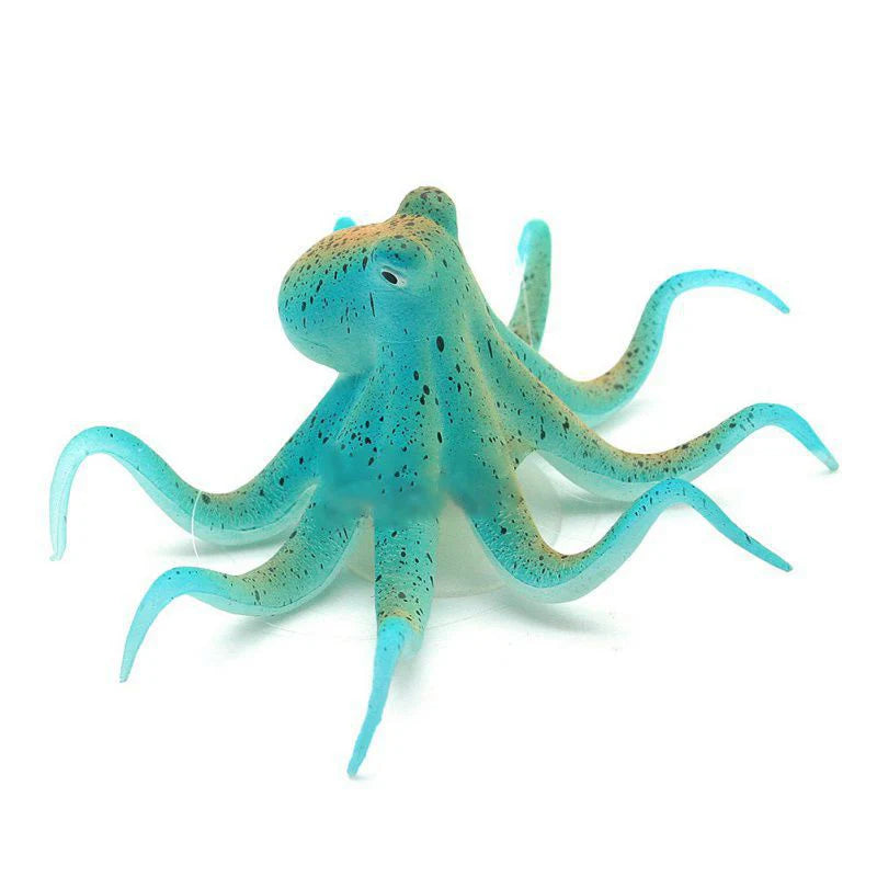 Glow Simulation Squid Aquarium Decoration – Silicone Luminous Fish Tank - image 5
