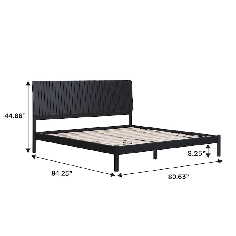 Modern King Bed with Slatted Headboard by Middlebrook Designs - image 11