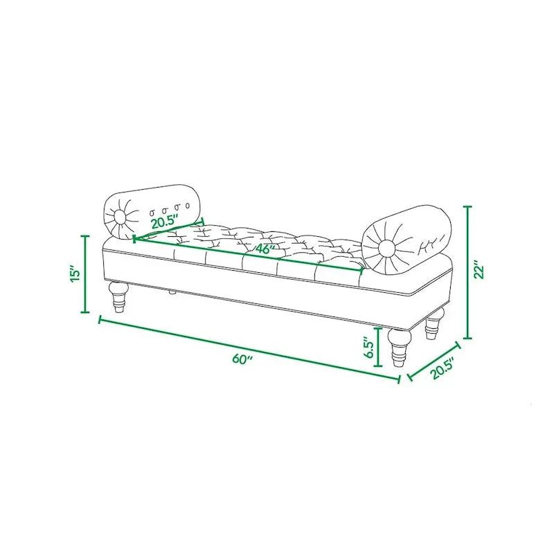 Lewis Bolster Arm Entryway Seat - image 4