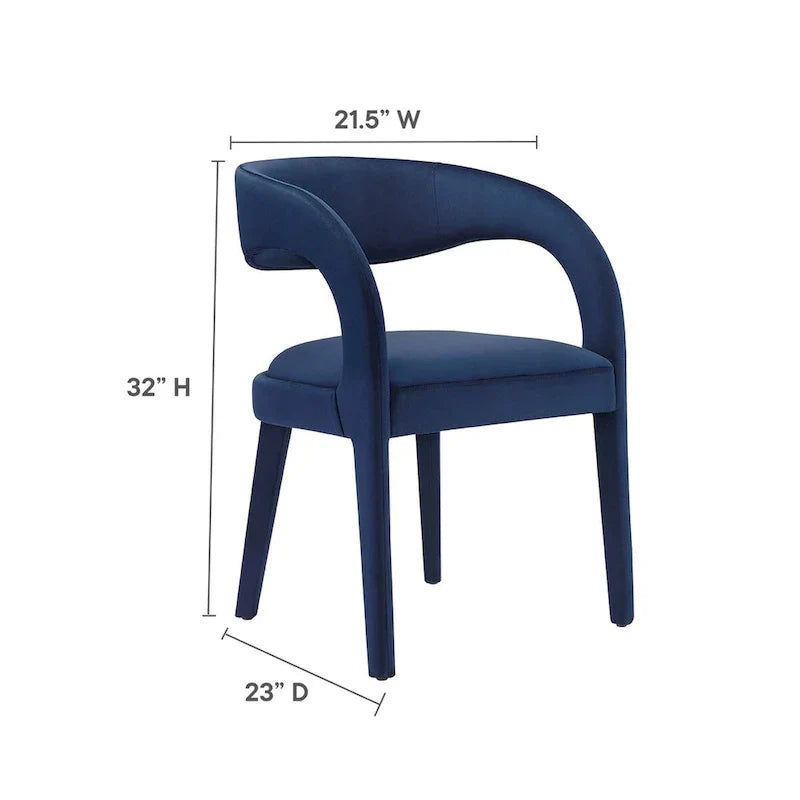 Set of Two Pinnacle Performance Velvet Dining Chairs - image 24