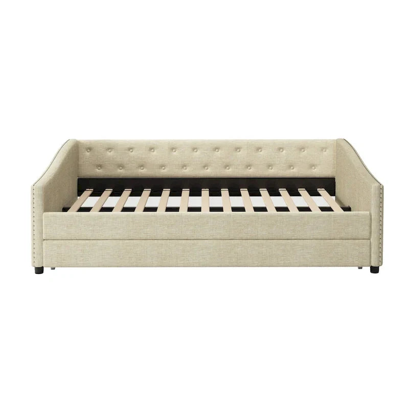Christopher Knight Home Bennett Tufted Daybed Sofa with Storage Drawers and Stylish Curved Arms - image 35