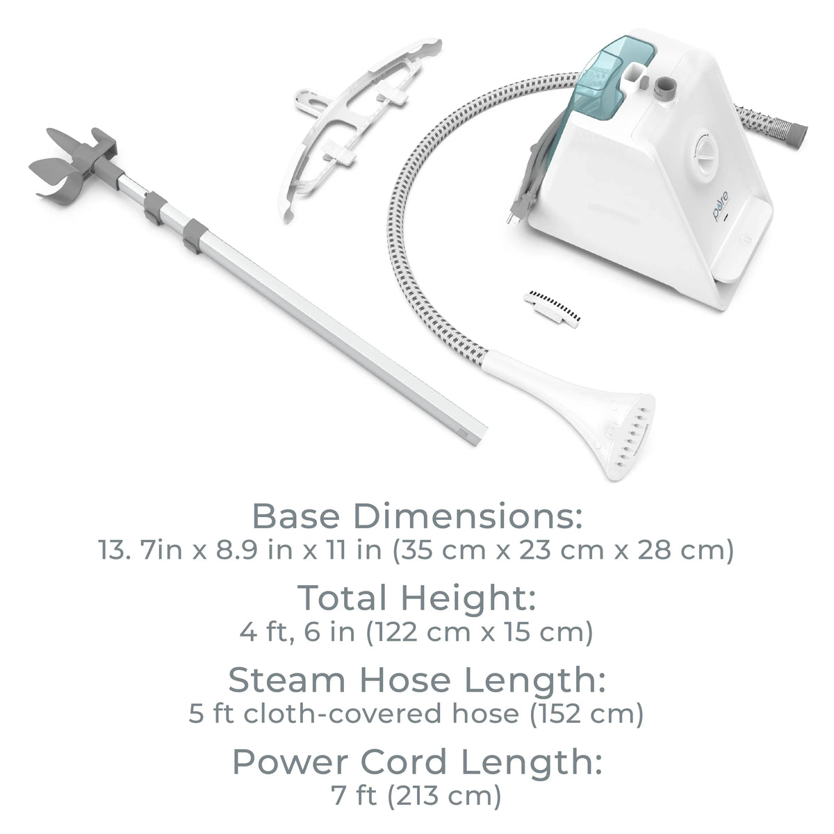 Pure Enrichment PureSteam Pro Upright Clothes Steamer - Professional Standing Garment Steamer & Foot Pedal - Half Gallon Tank with 1 Hr of Sanitizing - image 2