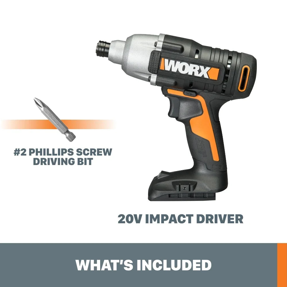 Worx WX291L.9 20V Power Share Cordless Impact Driver (Tool Only) - image 6
