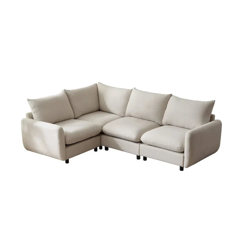 Christopher Knight Home - Evelyn Contemporary Modular L-Shaped Upholstered Sectional Sofa - image 6