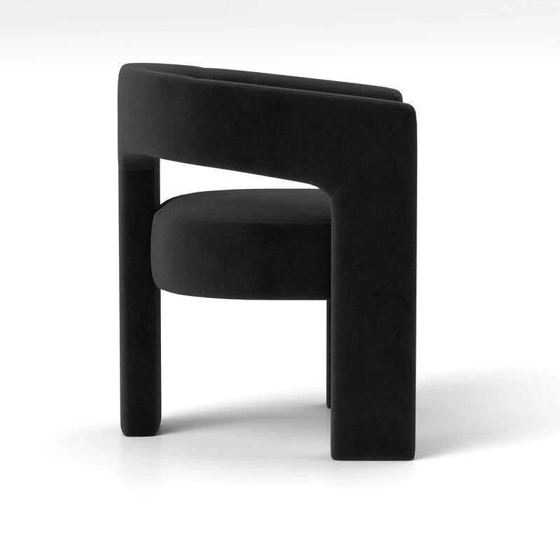 SEYNAR Contemporary Glam Velvet Dining Chair with Open-Back Design - image 21