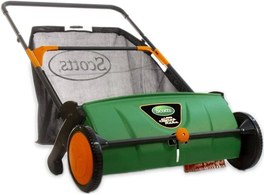 Scotts LSW70026S Push Lawn Sweeper, 26-Inch Sweeping Width, 3.6 Bushel Collection Bag - image 1