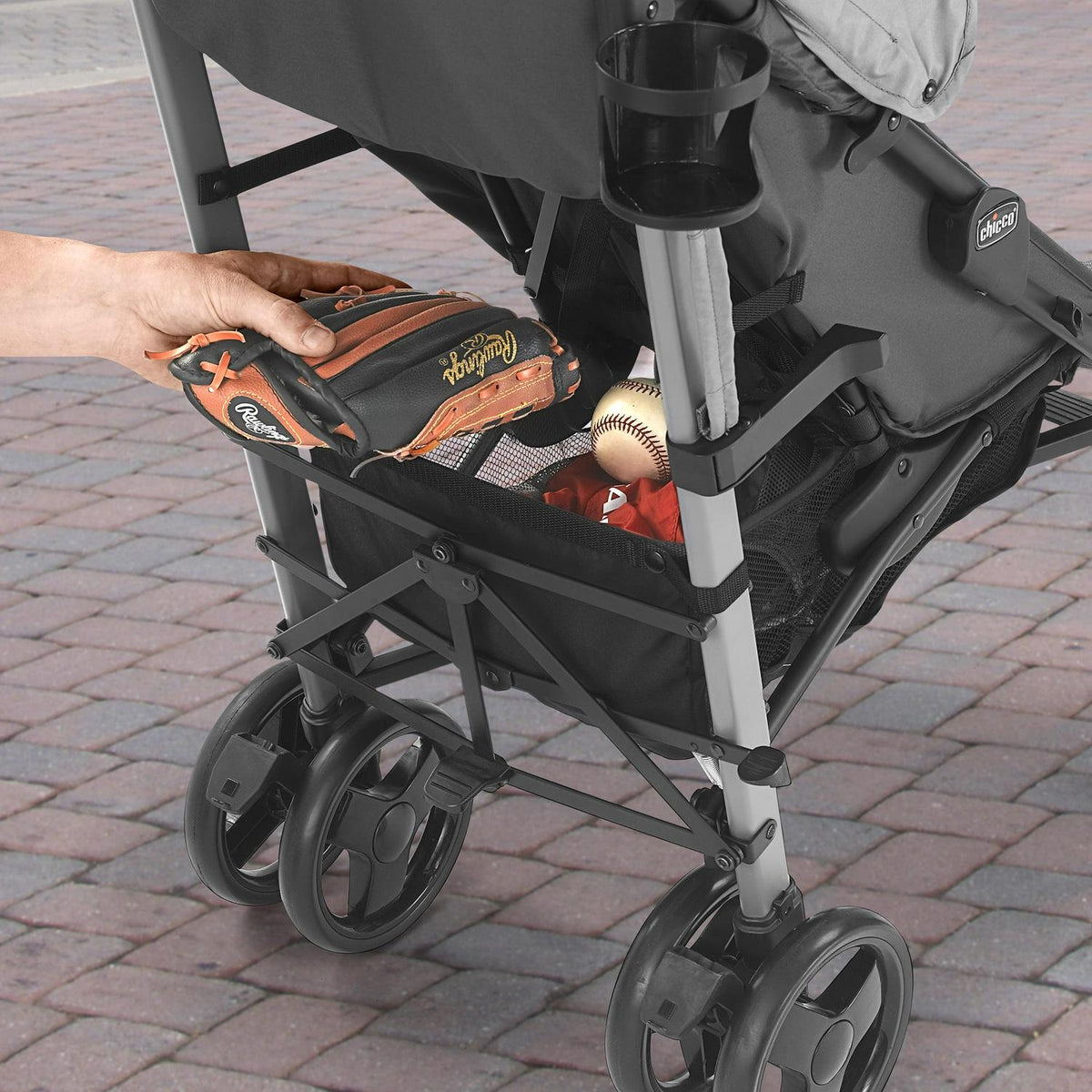 Chicco Liteway Lightweight Stroller - Moon Grey (Grey/Black) - image 4