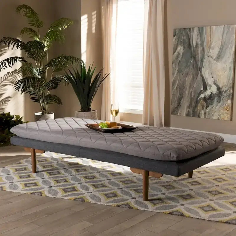 Marit Upholstered Wood Daybed in Mid-Century Modern Style - image 1