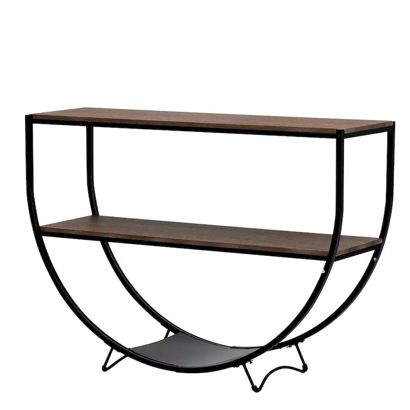 Merax Rustic Industrial Demilune Console Table - image 15