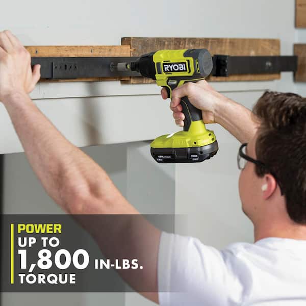 ONE+ 18V Cordless 6-Tool Combo Kit with 1.5 Ah Battery, 4.0 Ah Battery, and Charger - image 10