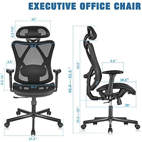 SUNNOW Ergonomic Office Chair, Mesh Computer Desk Chair , High Back Executive Task Chair - image 16