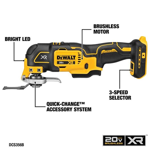 20V MAX Cordless 7 Tool Combo Kit, 20V MAX 4.5-5 in. Grinder, and (1) 20V 4.0Ah and (1) 20V 2.0Ah Batteries - image 6