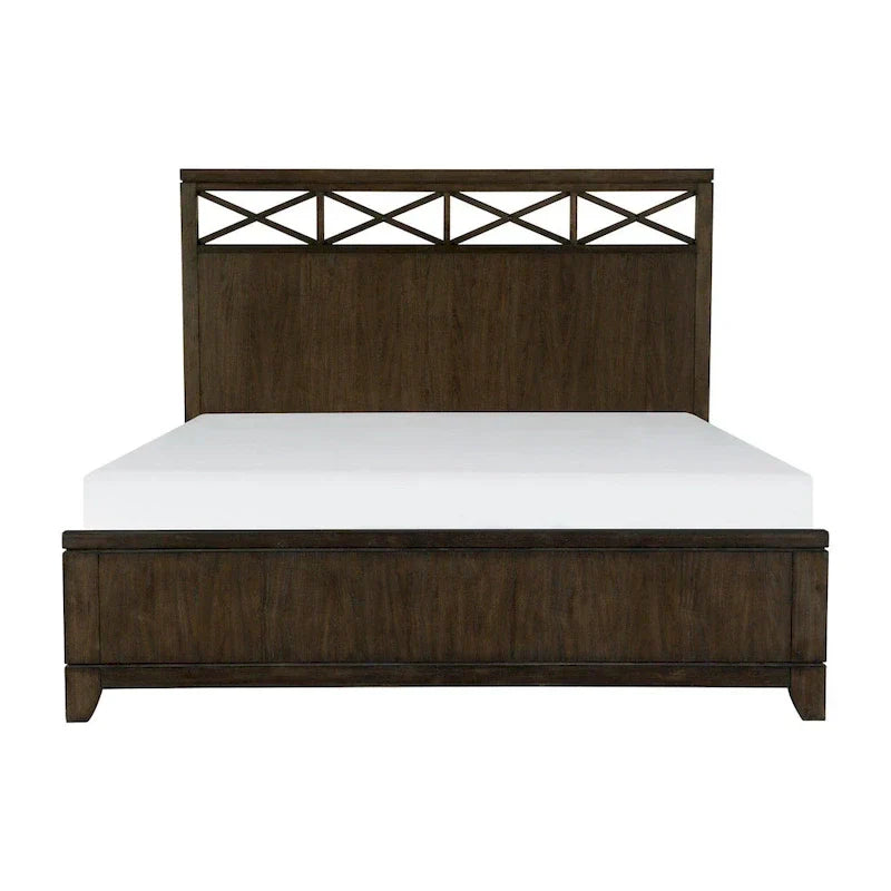 Contemporary Dark Brown 3-Piece Bedroom Set: Bed, Nightstand, and Chest - image 4