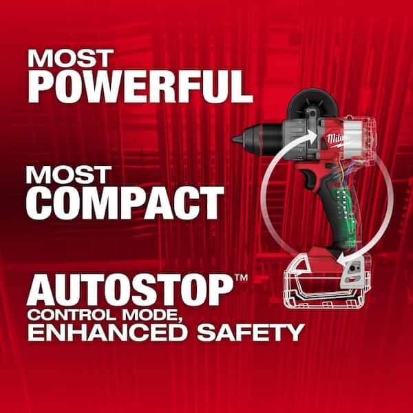 M18 FUEL 18V Lithium-Ion Brushless Cordless Hammer Drill (Tool-Only) W/SHOCKWAVE Carbide Hammer Drill Bit Set (5-Piece) - image 2