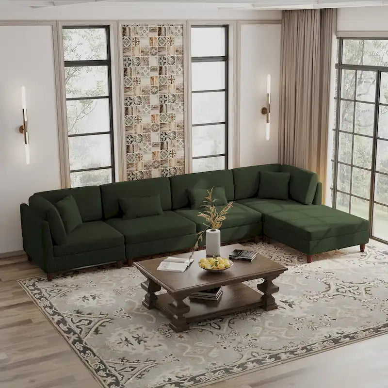 Modular Sectional Sofa with Ottoman and Configurable Design - image 18