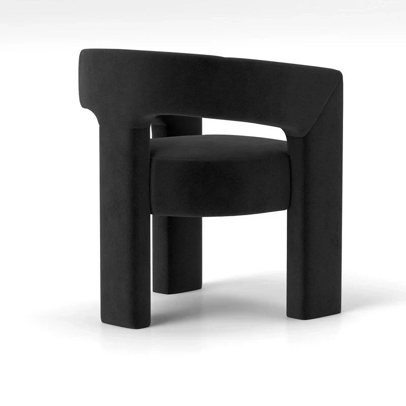 SEYNAR Contemporary Glam Velvet Dining Chair with Open-Back Design - image 22