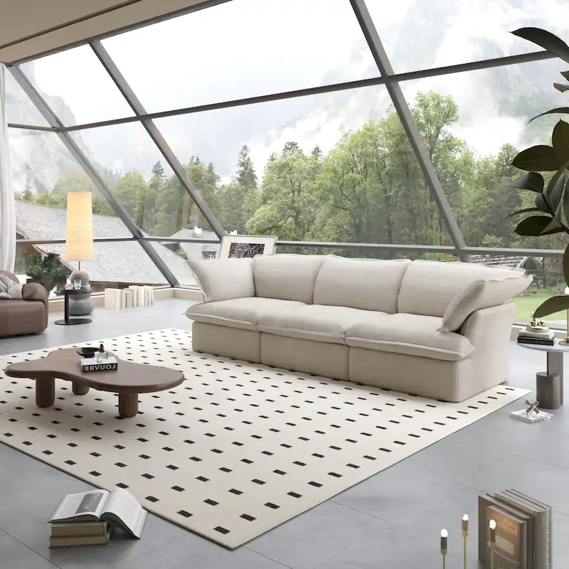 Contemporary 3-Seat Modular Sectional Sofa for Living Room - Comfortable Convertible Couch - image 6