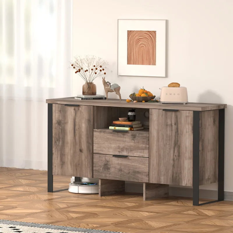 2-Door, 2-Drawer Storage Cabinet and TV Stand - image 22