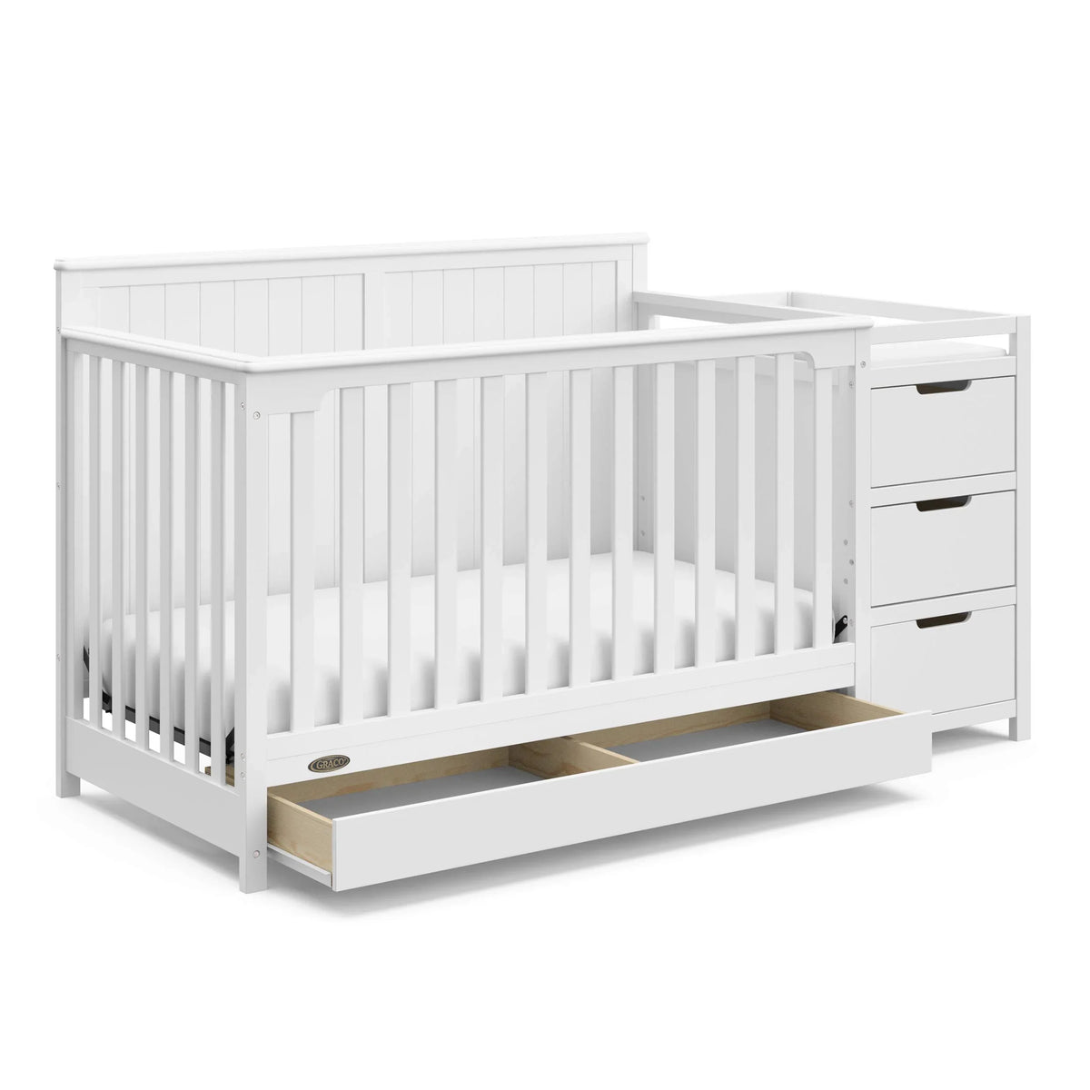 Graco Hadley 5-in-1 Convertible Crib and Changer with Drawer - image 1