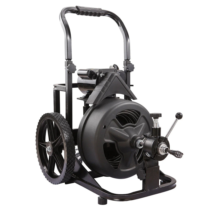 XtremepowerUS 45078 45078 Drain Snake Commercial w/Attachments 100' Electric Sewer - image 1