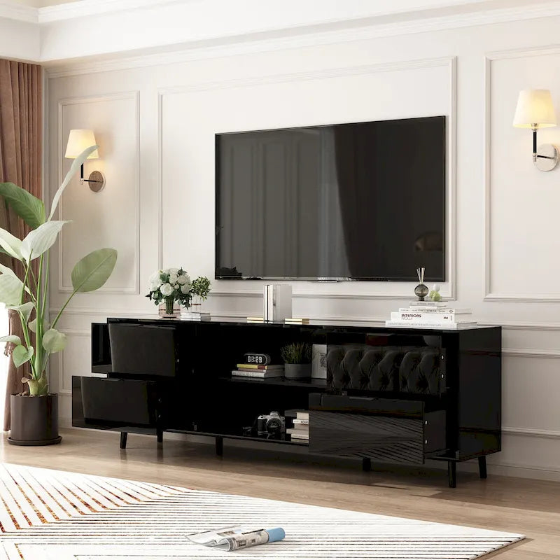 Remote-Controlled Electric Fireplace TV Stand Entertainment Center - image 26