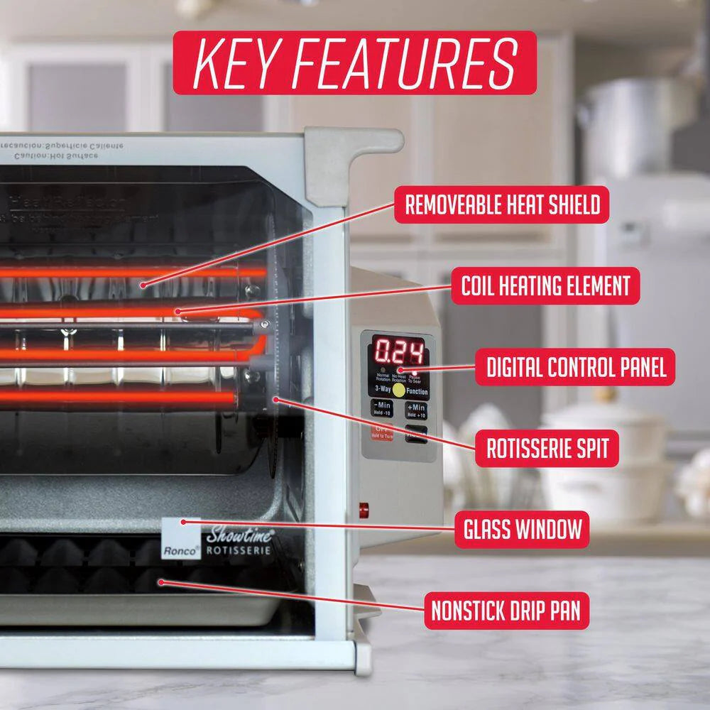 2025 Digital Platinum Showtime Countertop Rotisserie Oven ST5000PLAT - image 6