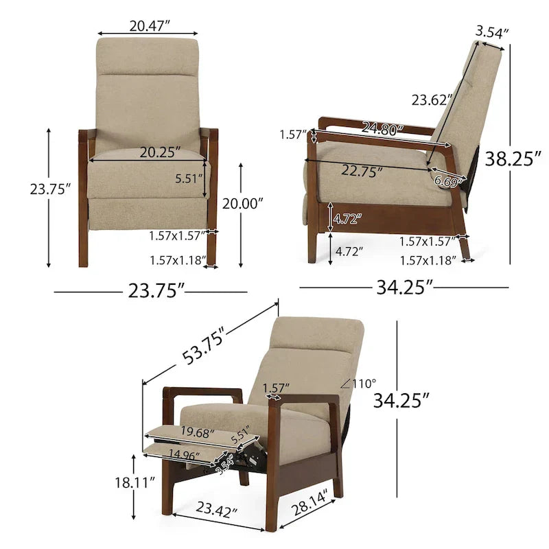 Christopher Knight Home Neihart Waterfall Back Pushback Recliner - image 13