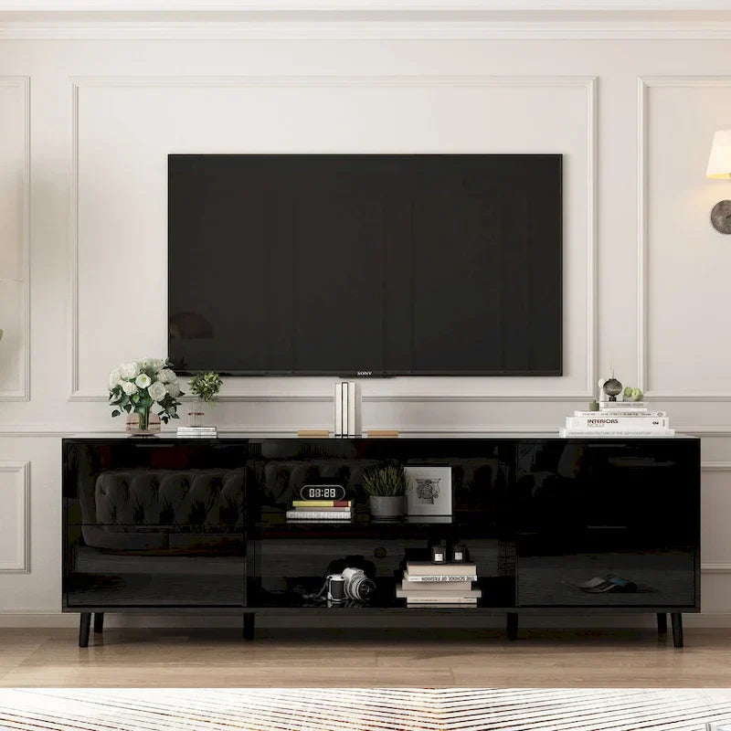 Remote-Controlled Electric Fireplace TV Stand Entertainment Center - image 3