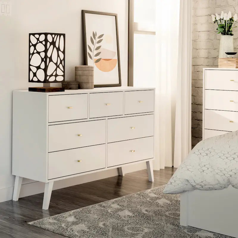Prepac Milo 7-Drawer Dresser in Mid-Century Modern Style - image 10