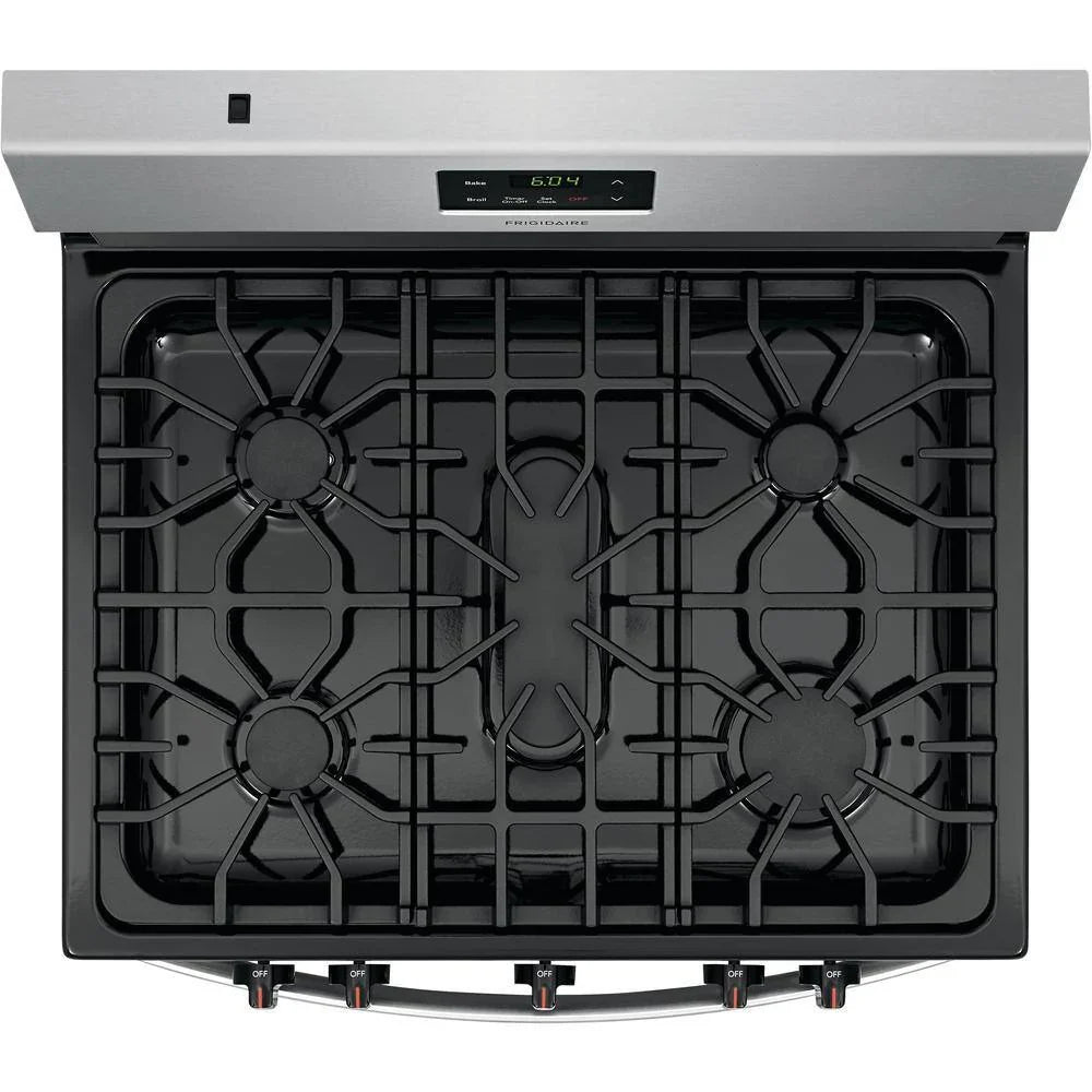 Frigidaire 30 inch (76 cm) wide freestanding 5-burner stainless steel gas hob FCRG3052AS - image 4