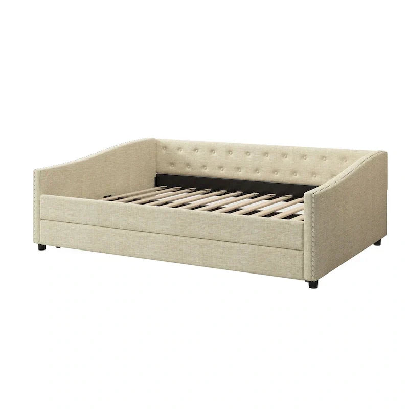 Christopher Knight Home Bennett Tufted Daybed Sofa with Storage Drawers and Stylish Curved Arms - image 33