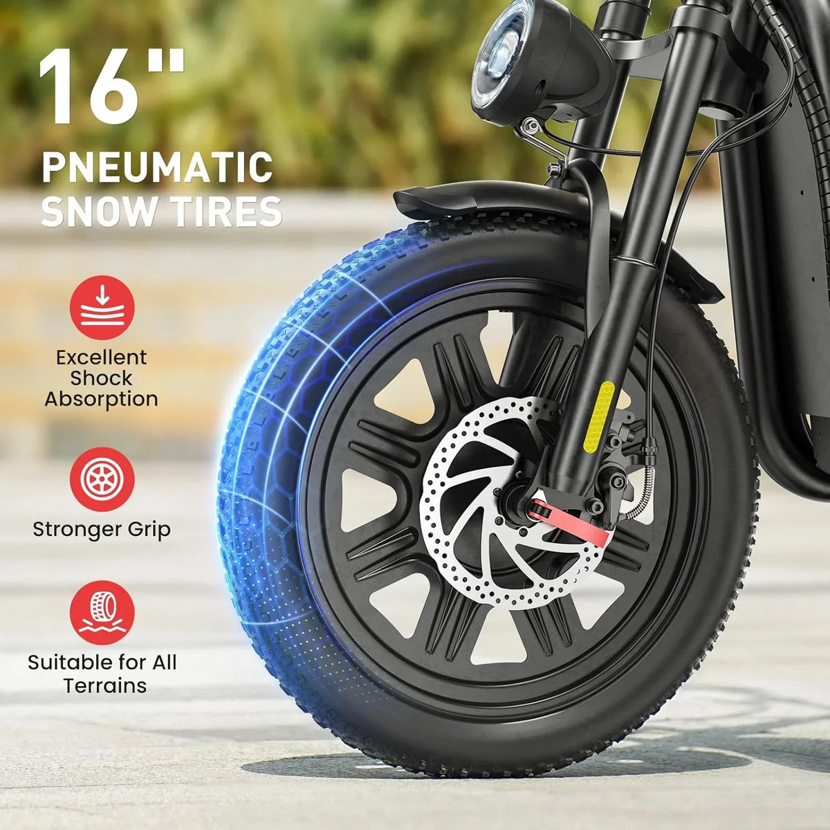 iScooter electric scooter with seat, 37/21 mile range, 28/19/15.6 mph top speed, dual suspension scooter with basket - image 30