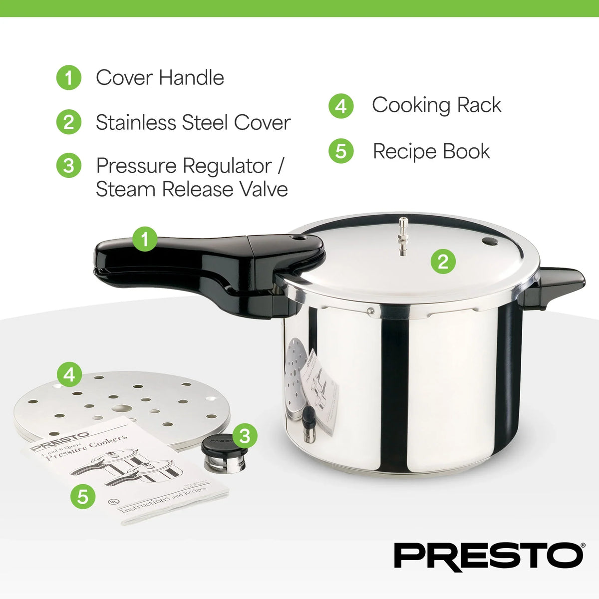 Presto? 6 Quart Stainless Steel Pressure Cooker - image 4