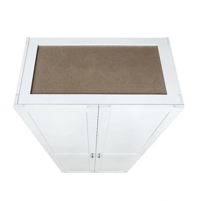 Modern Storage Wardrobe Cabinet with Doors and Multi Compartment Shelves - image 21