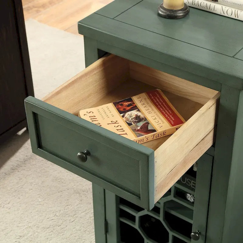 Emma 18-Inch Transitional Solid Wood Side Table with 1 Drawer by Furniture of America - image 16