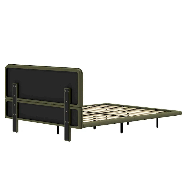 Christopher Knight Home Korli Contemporary Upholstered Leather Floating Bed Frame and Headboard Set with LED Lighting - image 25