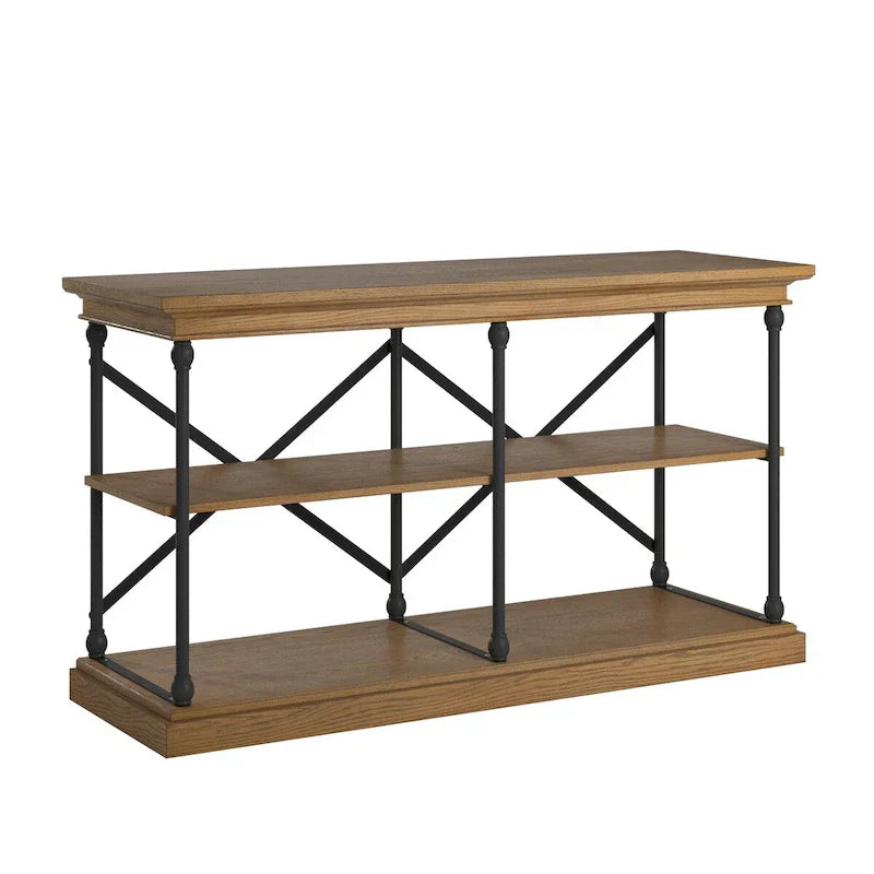 iNSPIRE Q Artisan Barnstone Iron and Wood Entryway Console Table - image 2