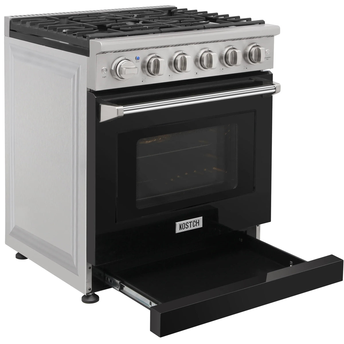 KOSTCH 30-in 5 burners 4.55-cu ft Convection Oven Freestanding Liquid Propane Gas Range ( Stainless steel ) - image 18