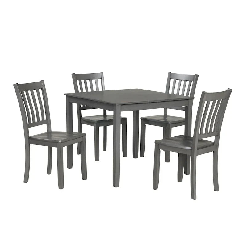 Denhour DH Basic Traditional Solid Wood 5-Piece Dining Set - image 19