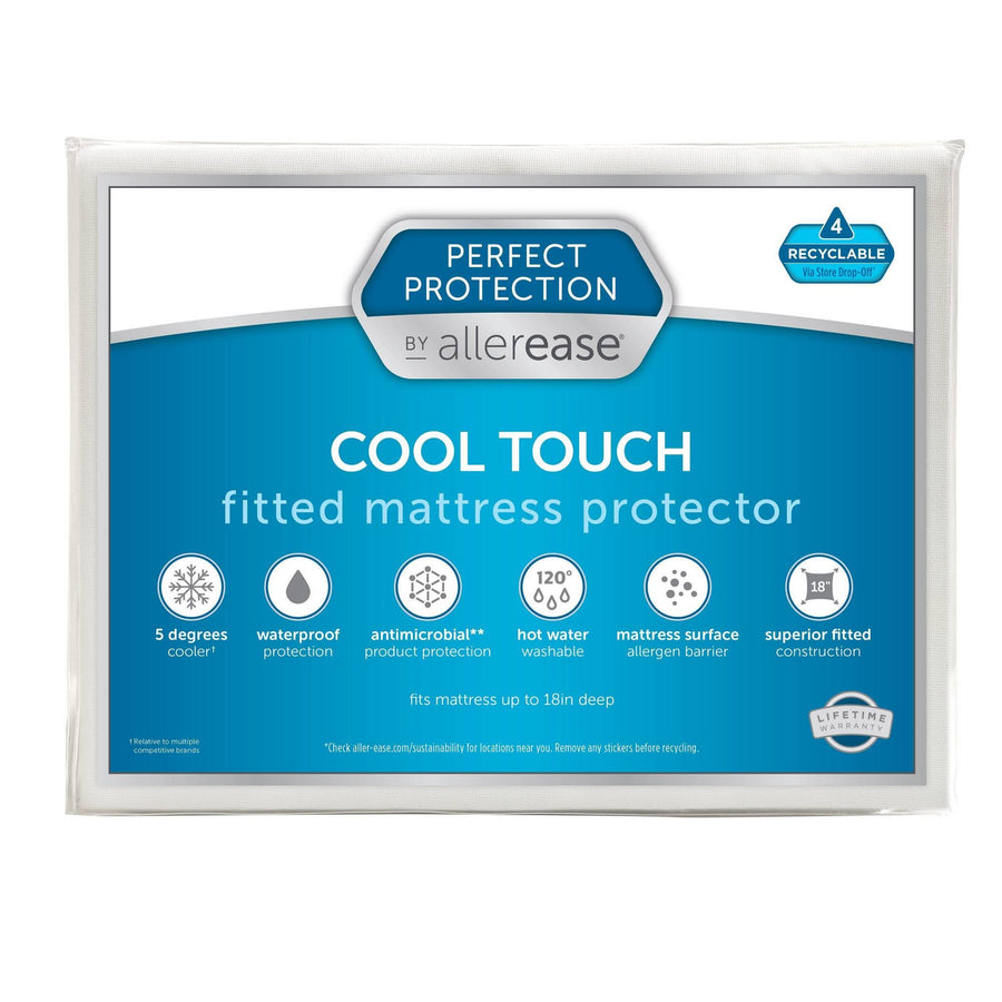 Queen Perfect Protection Cool Touch Mattress Protector - Allerease - image 1
