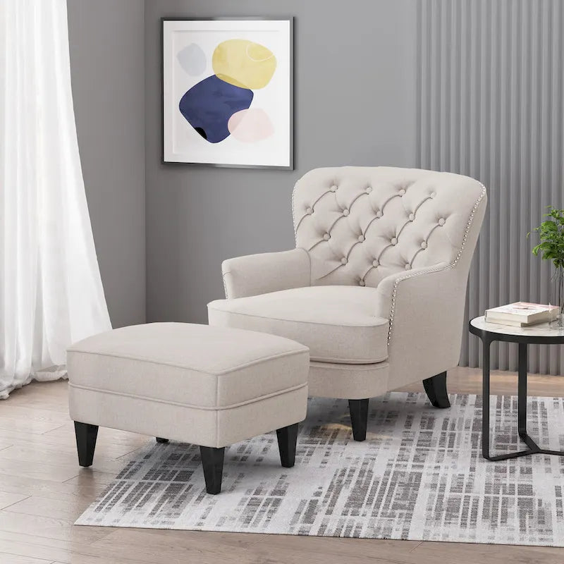 Christopher Knight Home Correia Club Chair and Ottoman Duo - image 10