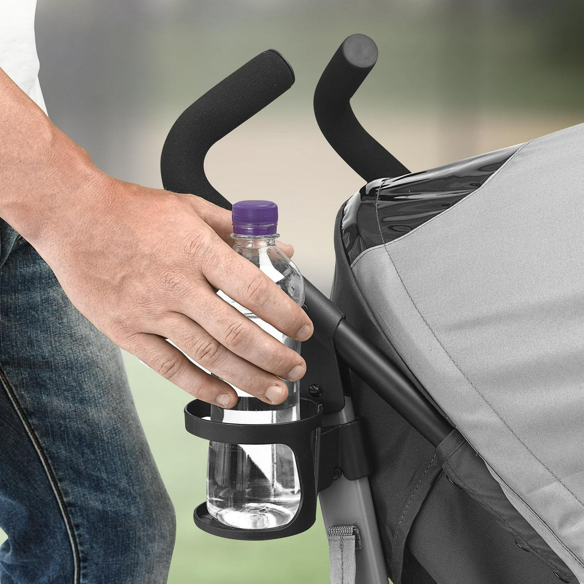 Chicco Liteway Lightweight Stroller - Moon Grey (Grey/Black) - image 5