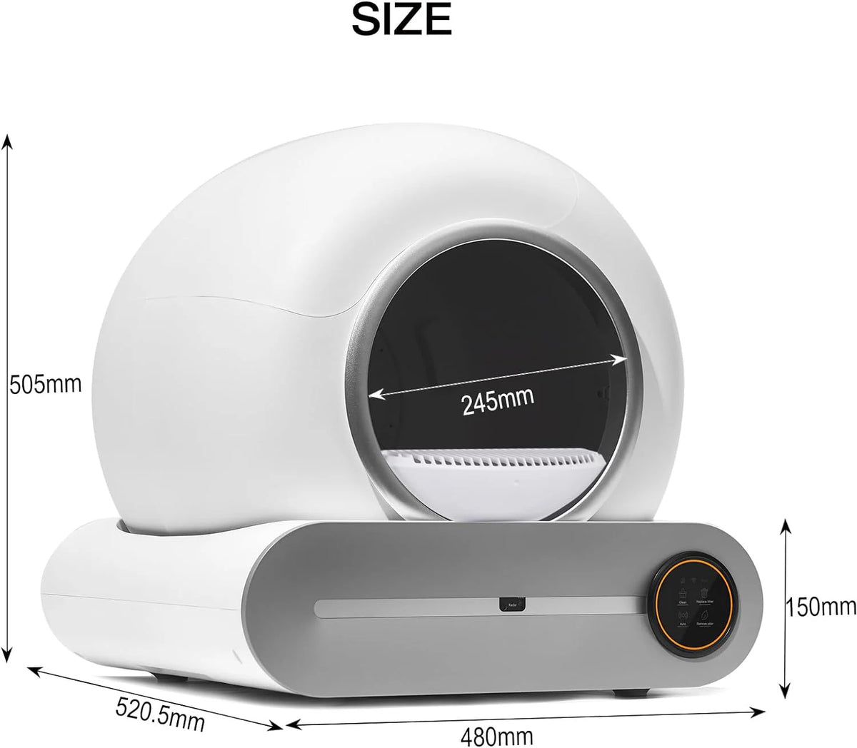 Self-Cleaning Cat Litter Box, Smart Cat Litter Cleaning Robot with APP Control, Automatic Cat Litter Box, Secure Alert/Health Monitor/Ionic Deodorizer/for Multiple Cats Updated - image 15