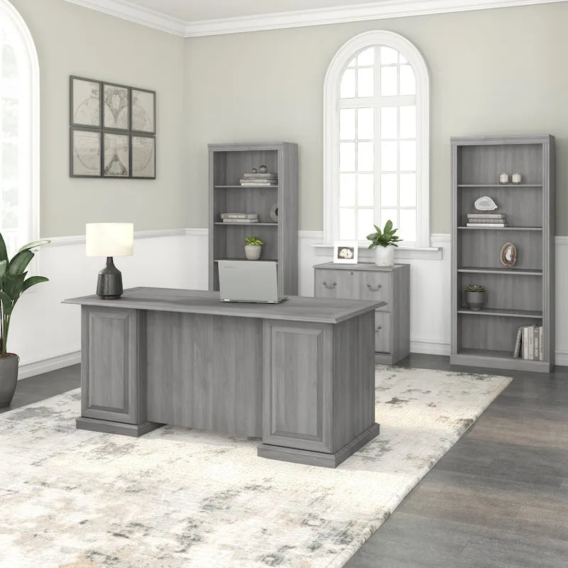 Saratoga Executive Desk with Drawers and Storage by Bush Furniture - image 25