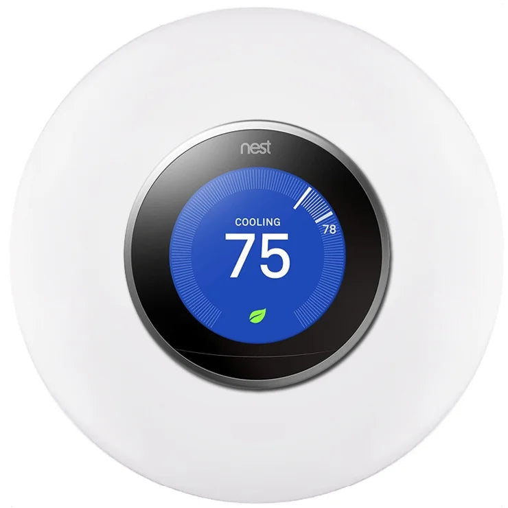 Google Nest Learning Smart Thermostat - 3rd Generation - Stainless Steel T3007ES Bundle with Deco Essentials Wall Mount Plate Cover + Screen Protector Kit for Google Nest Thermostat - image 9