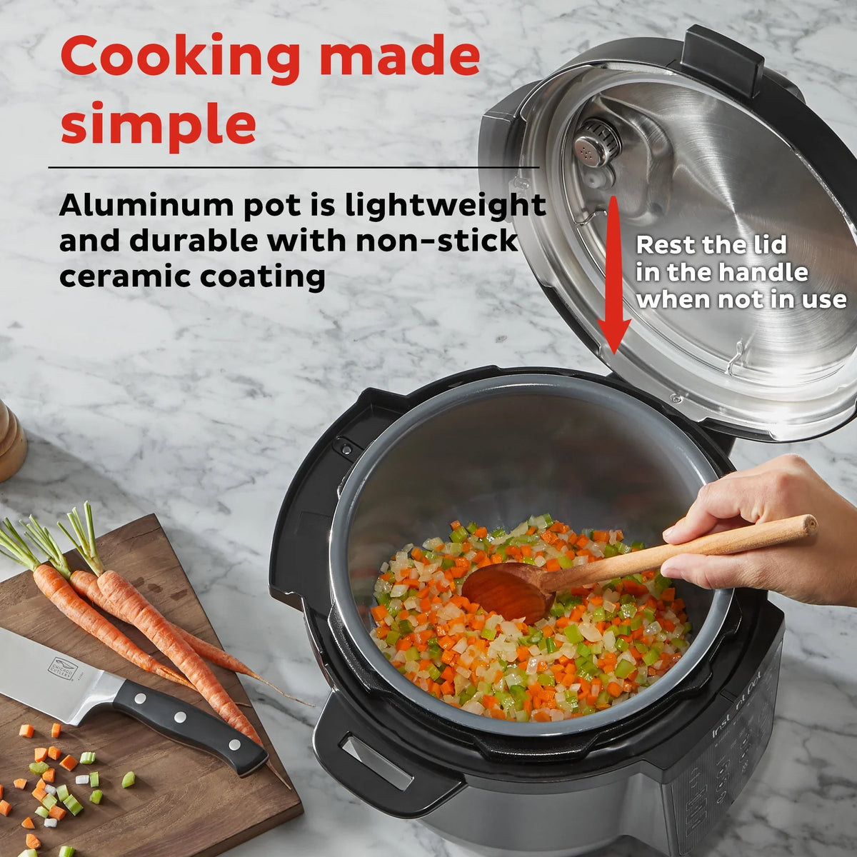 Instant Pot 6Qt RIO Chef Series 7-in-1 Multi-Cooker, Pressure Cooker, Slow Cook, & More, Black - image 6