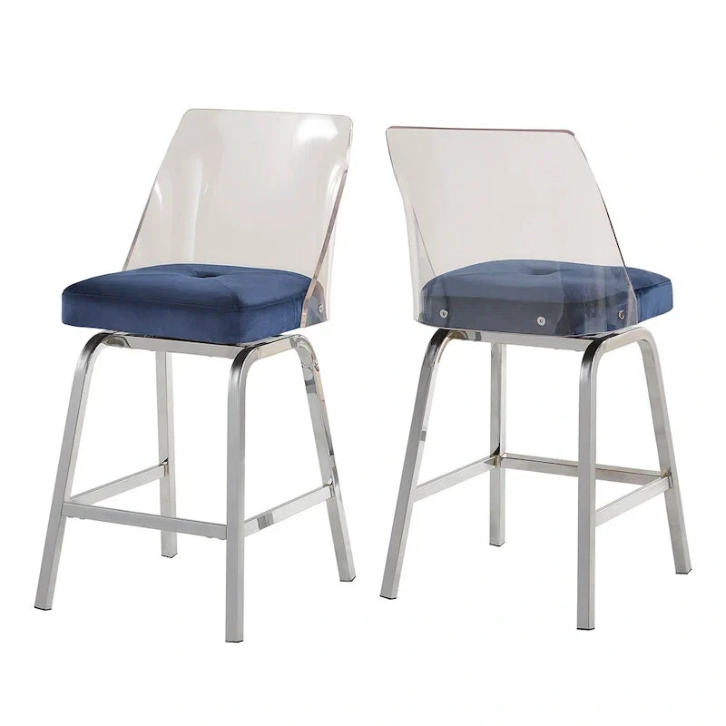 iNSPIRE Q Bold Lennox Velvet Counter Height Stools - Set of 2 - image 21